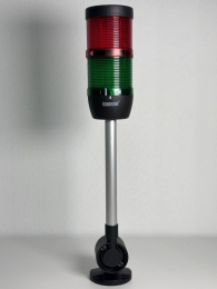Сигнальная колонна IP65, 70 мм, LED 24V AC/DC, цвет красный, зеленый, IK72L024XD24E - EMAS 