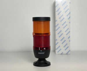 Сигнальная колонна IP65, 70 мм, LED 24V AC/DC, цвет желтый, красный, IK72SKL024XM02E - EMAS 