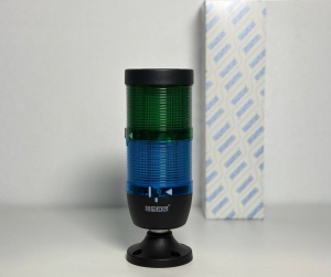 Сигнальная колонна IP65, 70 мм, LED 220V AC, цвет зеленый, синий, IK72YML220XM02E - EMAS 