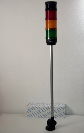 Сигнальная колонна IP40, 70 мм, LED FLASH 24V AC/DC, зуммер, цвет крас., желт., зелен., IK73F024ZD25 - EMAS 