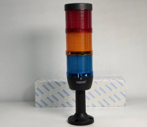 Сигнальная колонна IP65, 70 мм, LED FLASH 24V AC/DC, цвет красный, желтый, синий, IK73KSMF024XM01E - EMAS 