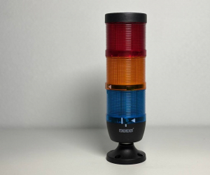 Сигнальная колонна IP65, 70 мм, LED FLASH 24V AC/DC, цвет красный, желтый, синий, IK73KSMF024XM02E - EMAS 