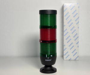 Сигнальная колонна IP65, 70 мм, LED 220V AC, цвет зеленый, красный, зеленый, IK73YKYL220XM02E - EMAS 
