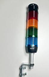 Сигнальная колонна IP40, 70 мм, LED 220V AC, зуммер, цвет красн, желт, зелен, синий, IK74L220ZD01 - EMAS 