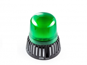 Сигнальная колонна, цвет зеленый, маячкового типа, 12-24V AC/DC, с зуммером, IT120G024Z - EMAS 