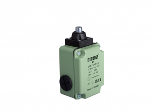 Выключатель концевой быстрого переключения линейный 1-но направленный с пластмассовой консолью и стальным плунжером (2НЗ), L1K12PUM211 - EMAS 