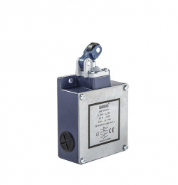 Выключатель концевой быстрого переключения угловой 1-но направленный с металлической консолью и упором с пластмассовым роликом Ф14 мм  (2*(1НО+1НЗ)), L54K16MIP311 - EMAS 