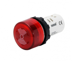 Моноблочный зуммер с подсветкой 12V AC/DC, MBZS012S - EMAS 