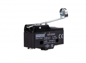 Мини выключатель с рычагом и роликом Ф10мм (1CO), MN1MIM2 - EMAS 