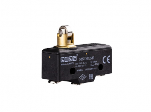 Мини выключатель с плунжером и роликом Ф12мм (1CO), MN1MUM9 - EMAS 