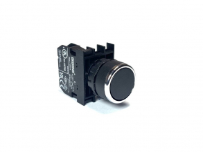 Кнопка без фиксации, черная (1НО), B100DH - EMAS 