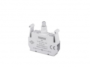 Блок подсветки с красным светодиодом 12-30V AC/DC, B6 - EMAS 