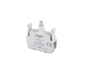 Блок подсветки с красным светодиодом 110V AC/DC, BD - EMAS 