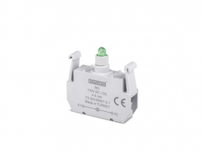 Блок подсветки с зеленым светодиодом 110V AC/DC, BG - EMAS 