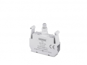 Блок подсветки с красным светодиодом 48V AC/DC, BV - EMAS 