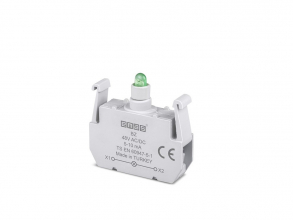 Блок подсветки с зеленым светодиодом 48V AC/DC, BZ - EMAS 