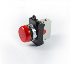 Светосигнальная арматура красная 12-30V AC/DC, CM060XK - EMAS 