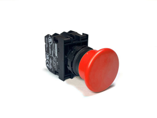 Кнопка аварийная "Грибок" без фиксации красная (2НO), B101MK - EMAS 