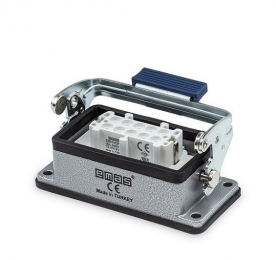 Розетка 10 полюсов, монтаж на панель с фиксатором EBM10PM41 - EMAS 