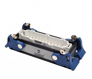 Вилка 24 полюса, монтаж на панель с фиксатором EBM24FM44 - EMAS 