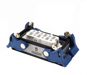 Розетка 6 полюсов, монтаж на панель с фиксатором EBM606PM44 - EMAS 