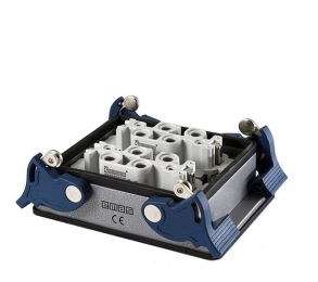 Розетка 2*((4x80A)+(2x16A)), монтаж на панель с фиксатором EBM812PM44 - EMAS 