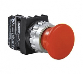 Кнопка "Грибок" без фиксации красная (1НO), H100MK - EMAS 