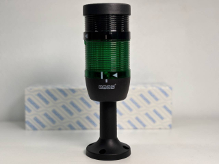 Сигнальная колонна IP40, 70 мм, LED 24V AC/DC, зуммер, цвет зеленый, IK71YL024ZM01 - EMAS 