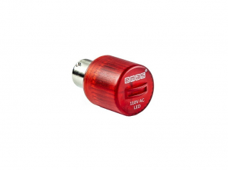 Светодиод LED 110V AC, цвет красный, BA15s, IKML110K  - EMAS 