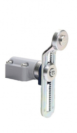 Консоль на регулируемом изогнутым рычаге, с металлическим роликом Ф18мм, LD53MEM124 - EMAS 