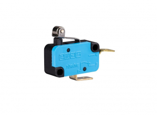 Микро выключатель с коротким рычагом и роликом Ф5мм (1Н3), MK1MIM11 - EMAS 