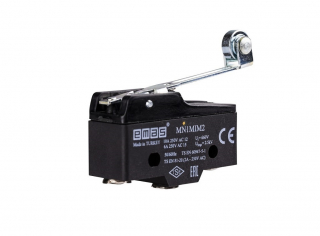 Мини выключатель с рычагом и роликом Ф10мм (1CO), MN1MIM2 - EMAS 